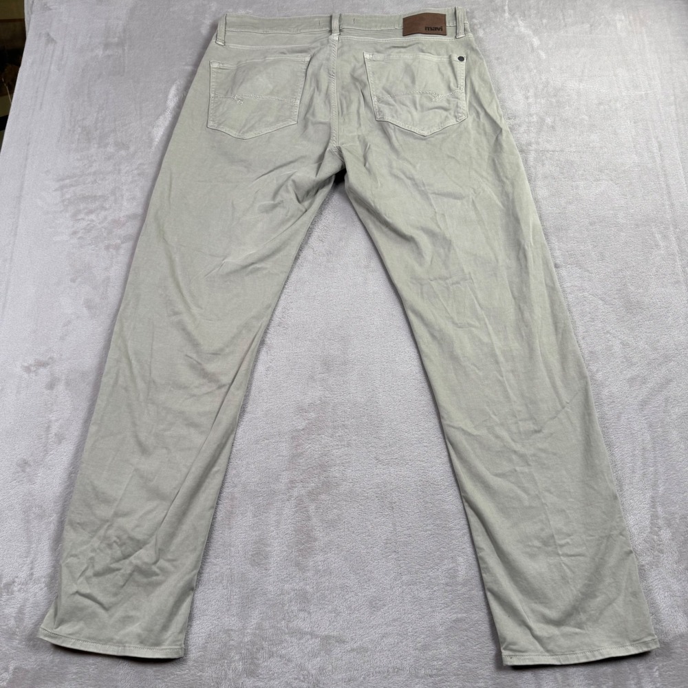 Mavi Zach Straight Leg Pants Mens 36/32 Sand Beige Stretch Twill M00453 - Picture 8 of 8